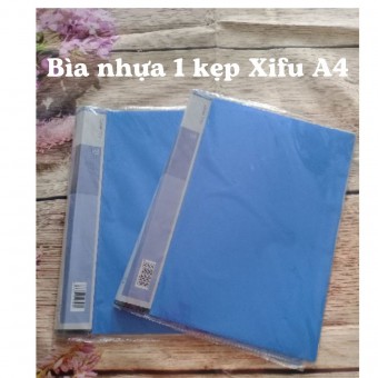 Bìa 1 kẹp nhựa Xifu A4